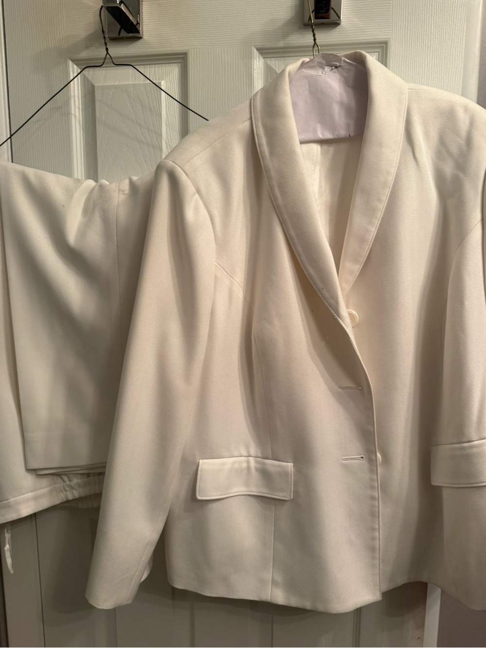 Le Suit White/Cream Women's pantsuit